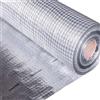 HAUSA Pellicola di barriera al vapore in alluminio, 75 m² (1,5 m x 50 m), per tetto, soffitta, parete, soffitto in fibra di vetro, extra resistente agli strappi, per isolamento del tetto interno,