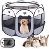 Dhqkqg Box Pieghevole Per Animali Domestici, 74x74x43CM Box Per Cuccioli Per Interni Ed Esterni, Impermeabile Recinto Per Cani, Portatile Recinti Gioco Per Cani, Per Cani,Gatti,Conigli,Piccoli Animali