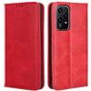 PEIYE Cover per Honor 200 Lite, Custodia Libro Flip in PU Pelle Portafoglio, Case Antiurto Soft con Porta Carte e Chiusura Magnetica, Funzione Stand - rosso