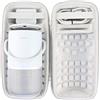 co2CREA Duro Viaggio Caso Copertina per Bose Portable Smart Speaker（solo scatola）(Grigio/bianco)