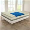 MAXIME MAISON - Topper Una Piazza e Mezza 135x190 Memory Foam da 5 cm (Morbido/Medio) Prodotto Italiano Antiacaro e Anallergico, Correttore per Materassi Vecchi o Scomodi