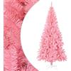 vidaXL Albero di Natale Artificiale con Supporto Rosa 240 cm PVC