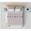 HomeLife Copriletto una piazza e mezzo Cotone Primaverile/Estiva Made In Italy [220x280] | Coperta Cotone Leggera per Letto alla Francese | Copri Letto Traspirante Fantasia Cuori Shabby Chic | Rosa