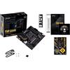 ASUS TUF GAMING B550M-E, Scheda Madre Gaming micro ATX, AMD B550 (AM4), PCIe 4.0, 2x M.2, DP, HDMI, D-Sub, USB 3.2 Gen 1 Type-C, USB 3.2 Gen 2, BIOS FlashBack, Aura Sync RGB, Nero