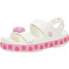 Crocs Crocband Cruiser Pet Sandal K, Sandali Unisex - Bambini e ragazzi, White/Pink Tweed, 38/39 EU