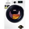 SAMSUNG WW8NK62E0RW - Samsung WW8NK62E0RW/ET lavatrice slim a caricamento frontale Addwash™ 8 kg Classe C 1200 giri/min, Porta nera old + panel nero