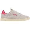 AUTRY SNEAKERS NEW FLAT LOW IN SUEDE BIANCO E CALYPSO CORAL