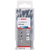 Bosch Accessories 2608577228 HSS PointTeQ (6 x 57 x 93 mm) - Set da 10 Pezzi di Punte Elicoidali per Trapano per Metallo, Acciaio, Fusione o Plastica, Grigio (Argento), Ø 6 mm