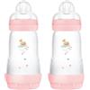 Mam 2pz Biberon Easy Start con Valvola Anticolica 260ml - Rosa