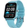 Trevi T-FIT 270 CALL Orologio Smart con Funzione Chiamata, Bluetooth, Grande Display e Cassa in Metallo, Controllo Salute e Stato di Benessere, Monitoraggio del Sonno, Resistente all'Acqua IP67, Blu