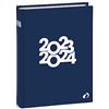 Quo Vadis 575003Q Diario Scolastico TEXTAGENDA 16 Mesi Lingua Italiana Anno 2025-2026 Colore Blu marine Formato 12x17cm Giornaliera 16 Mesi Settembre-Dicembre Carta Bianca Copertina Rigida Tropika