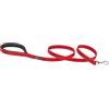 Ferplast Guinzaglio per Cani Daytona Deluxe, Guinzaglio per Cani Taglia Piccola in Nylon, 120 cm. Riflettente con Impugnatura Imbottita, Moschettone in Metallo e Porta Sacchetti Igenici. Rosso-Nero