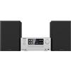 KENWOOD, Sistema Micro HiFi Stereo M-925DAB, con Sintonizzatore Radio DAB+, FM, Lettore CD e Presa USB, Display a Colori 2,4, Ingresso AUX per Sorgenti Analogiche e Cuffie, Silver