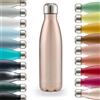 Blumtal® Borraccia termica acciaio inox Charles - borraccia termica 500 ml senza BPA - bottiglia termica a prova di perdite - borraccia 500 ml isolamento a doppia parete - borracce - metallo rosa