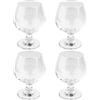 ideen mit herz Set di piccoli bicchieri da cognac in vetro, 200 ml ognuno, altezza: 11,8 cm, diametro 8,5 cm, diametro dell'apertura: 5,7 cm, 4 pezzi