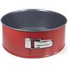 MGE World MGE - Tortiera 20 cm Apribile con Cerniera di Forma Circolare - Tortiera a Cerniera Rotonda con Rivestimento Antiaderente - Stampo da Forno per Torta, Cheesecake in Acciaio - Ø 20 cm x 10 cm