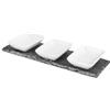 H&h set ardesia 30x10cm con 3 coppe in porcellana
