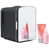 YIHANSS - Iceman Mini Frigorifero portatile con lavagna magnetica, raffredda e riscalda, capacità 4 litri, raffredda 6 lattine da 12 once, 100% senza freon ed ecologico, include spine per presa di casa e