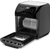 Bakaji Friggitrice Aria Calda Frigge Cuoce Senza Olio Airfryer Capacità 12Lt Display Digitale Programmi Timer Regolazione Temperatura 1800W