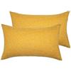 Ruberg 2 pezzi federa cuscino letto 30x50 copricuscini testata divano sedia letto in Lino per Ufficio Classico Resistente Salotto, d'oro