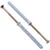 Keple 8X80 Viti e Tasselli Torx per Impieghi Gravosi di Keple 50 Pezzi Viti di Montaggio a Parete e Tasselli con Viti per Calcestruzzo in Zincato Vite di Ancoraggio