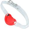 Kutocesy Silicone Bâillon Bouche Bondage Sucette Gag Fétiche Adulte Couple Sex Toys Jeu Avec Lien Transparent BDSM (red)