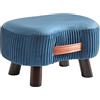 YMYNY Ottomano, Poggiapiedi, Piccolo Poggiapiedi Curvo con Manico, Sgabello per Divano, Adatto per Camera da Letto, Soggiorno 40 × 28 × 23CM Blu Navy HBD021Q