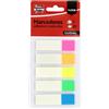 Fixo Note | 125 pennarelli adesivi in plastica traslucida e riposizionabili | 12 x 45 mm | Colori fluoro | Scrivi con matita o Boli | Impermeabili | Perfetti per studenti