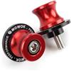 CCYYMOWOK MOWOK 2 Pezzi M8 Nottolini Cavalletto Moto Accessori per KAWASAKI Z650 Z900 Z900RS Z800 Z500 VERSYS 650 ER6N Ninja 650 400 1000 SX ZX-6R ZX4R ZX-4RR ZX-10R Eliminator 500 2025 (Rosso)