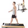 COSTWAY Tapis roulant 3 in 1, 2,25 HP, Walking Pad sotto la scrivania, 1-6 km/h, con telecomando, indicatore LED e 15 programmi, Treadmill portatile per casa e ufficio, portata fino a 120 kg