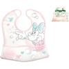 Lulabi Disney Minnie Tender, Bavaglino, Plastica, 30x28 cm, 6+ mesi, Rosa