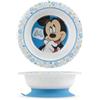 Lulabi Disney Mickey, Piatto Fondo Antiscivolo, Melamina, 16 cm, Azzurro, 6+ mesi