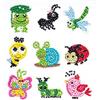 Pracht Creatives Hobby GmbH Set di Adesivi per dipingere con i Diamanti, Motivo Animali, Set per Creare Adesivi con Pietre Glitterate, per Bambini dai 5 Anni in su