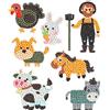 Pracht Creatives Hobby Diamond Painting, motivo vita di campagna, set di artigianato per la creazione di adesivi con pietre glitterate, per bambini dai 5 anni in su, Multicolore, 7x 4,5 cm, 6035-20211