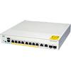 Cisco Catalyst 1000-8FP-2G-L Switch di rete a 8 porte PoE+ Gigabit Ethernet, budget PoE 120 W, 2 porte combinate SFP/RJ-45 da 1G, garanzia limitata a vita con formula avanzata (C1000-8FP-2G-L)