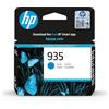 HP 935 Ciano, C2P20AE, Cartuccia Originale HP da 400 Pagine, Compatibile con Stampanti HP OfficeJet 6820; OfficeJet Pro 6230 e 6831