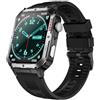 Trevi T-FIT 500 S Smartwatch con Display AMOLED 2.06 Always On Full Touch, Chiamate Wireless, Monitoraggio Sonno, Passi, Frequenza Cardiaca, Fitness Tracker, Waterproof, Silver