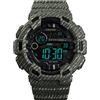 TONSHEN Orologi da Polso da Uomo Fashion Quadrante Grande 50M Impermeabile LED Elettronico Doppio Tempo Outdoor Sportivo Digitale Orologio Allarme Cronometro Data (Verde)