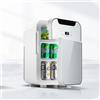 TSVSSGFU(売店) YIHANSS Mini frigorifero a doppia porta, frigorifero compatto, frigorifero portatile a basso rumore per camera da letto, stanza, dormitorio, soggiorno, cucina, ufficio (bianco)