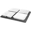 H&H Appetizer Quadro, Set 5 pz. Antipastiera in Ardesia, 30x30 cm
