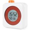 Carehabi Timer digitale 3 in 1 con timer, orologio e funzione di allarme, timer per bambini, 60 minuti, conto alla rovescia per cucina, scuola, ufficio