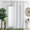 LOJI HomeMaison.com Tenda in Etamina - Tenda oscurante - Tenda bianca - Tenda 140 x 280