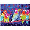 Maxwell & Williams Love Hearts Animal Printed Tea Towel with Love Birds Design, 100% Cotton, Navy Blue, 50 x 70 cm