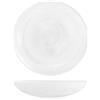 H&H Glow Set 6 Piatti Fondi, Vetro, Trasparenti, 20cm