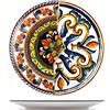H&H 6620203 Piatto Frutta Positano, Stoneware Decorato, 21 cm
