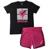 GIVOVA Completo sportivo estivo ragazza Nero 8 anni