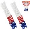 DHSBGWSX 2 reti da basket, 3 mm, poliestere, rosso, bianco, blu, pallacanestro, indoor/outdoor