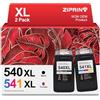 ZIPRINT PG-540XL CL-541XL Sostituzione per Cartucce Canon 540 541 xl compatibili con Canon Pixma TS5150 MG3650 MG4250 MG3150 MG3250 MG3550 MG4150 MG4250 MX375 TS5151(1 Nero/ 1 Tricolore,2-pack)