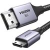 UGREEN Mini HDMI a HDMI 8K 60Hz Adattatore Mini HDMI Bidirezionale Cavo Mini HDMI a HDMI Femmina 8K 60Hz 4K 240Hz 3D Dolby Vision HDCP Compatibile con HDTV Camera Monitor, 2M