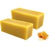 PURENAIL Purespa | Cera d'api Premium | Produzione di prodotti naturali ed ecologici | Candele | Balsami labbra... (Blocco 2x50Gr).